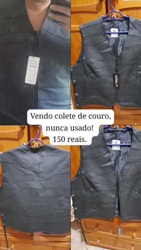 Colete de couro
