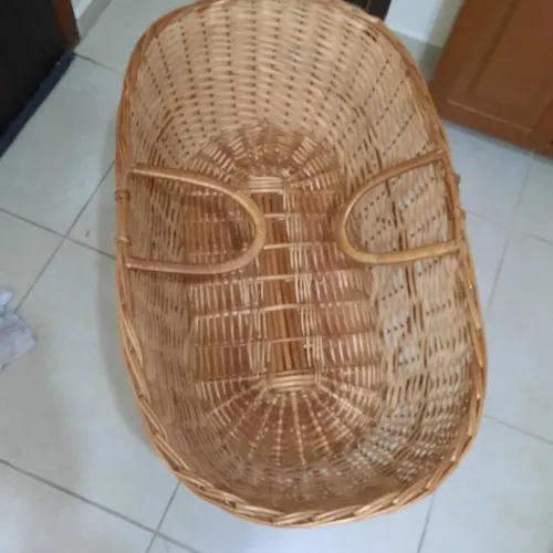 Cesto de vime ovalpara bebê 