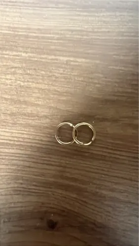 argola ouro 18K