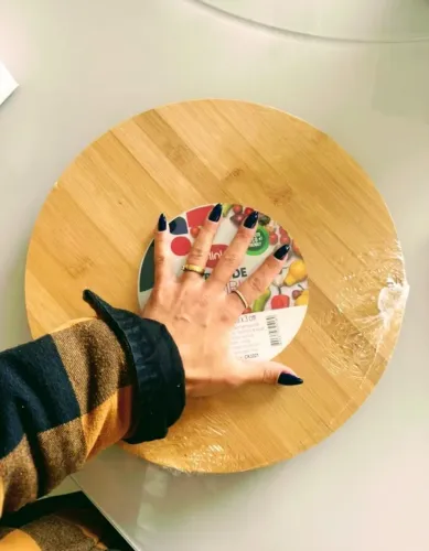 Tábua de bambu giratória para mesa