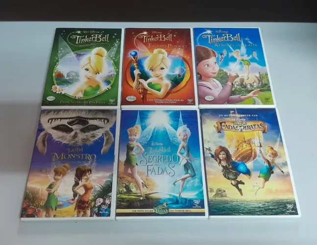 Coleção Tinker Bell (Sininho) Disney - 6 DVDs