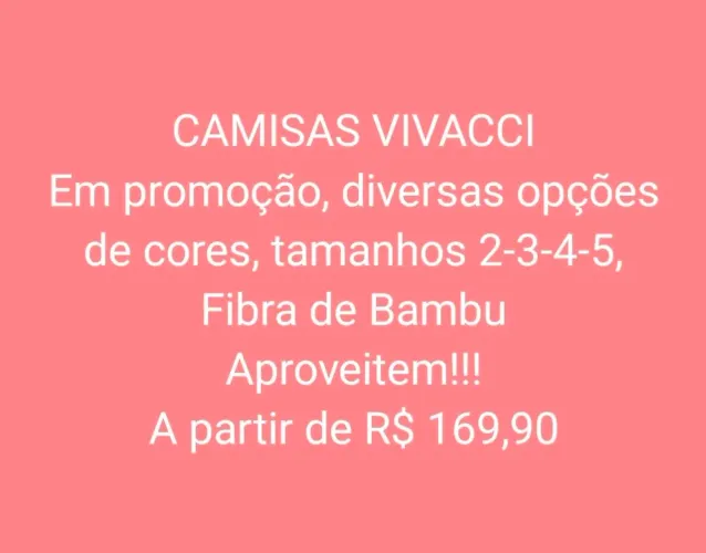 Camisas Sociais Vivacci