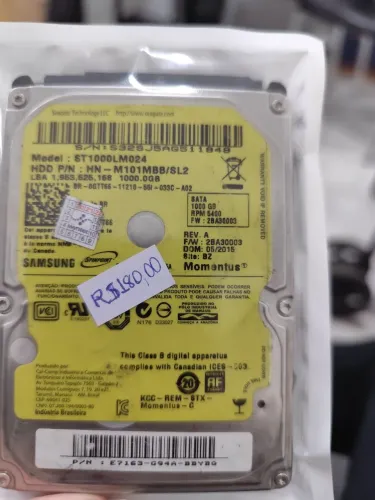 HD Notebook 1Tb Samsung