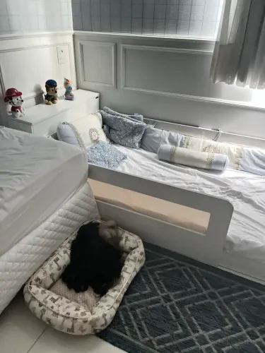 Cama montessoriana MDF branca- Muito Nova!