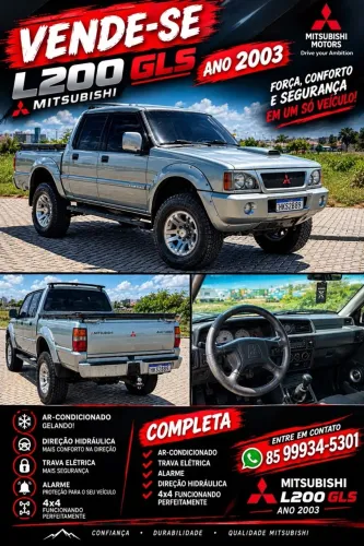 Mitsubishi L200 GLS 2.5 4X4 CD Diesel 2003
