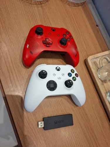 Controles Original Xbox com adaptador xbox para PC