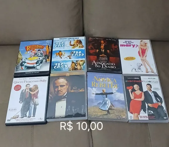 Dvds vários gêneros em ótimo estado