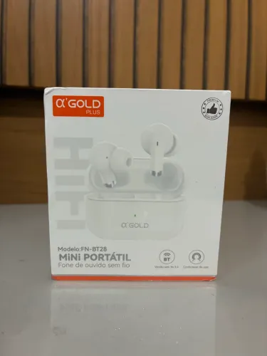 Fone de Ouvido Sem Fio Bluetooth Com Borracha Isoladora - Novo