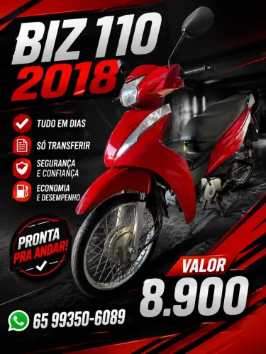 Biz 110 a baixo da fipe tudo funcionando