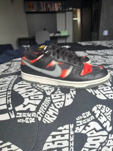 Nike Dunk Low PRM Graffiti Black Red ORIGINAL