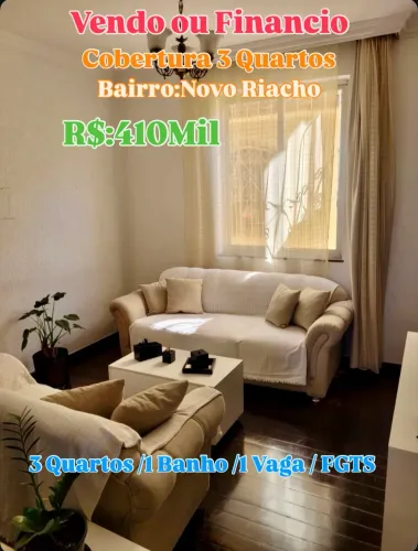 Vendo ou Financio Cobertura Novo Riacho