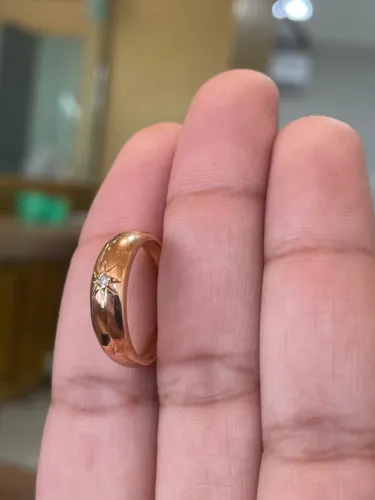 Anel Ouro 18k tamanho 19