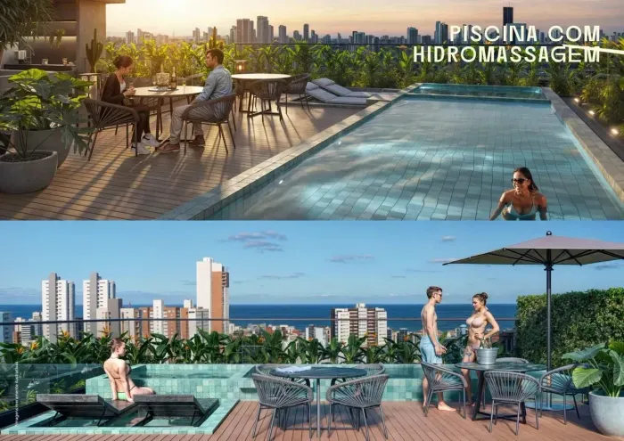 COBERTURA DUPLEX - AEROCLUBE C/109,12M² 2QUARTOS,1SUÍTE,VARANDA, PISCINA PRIVATIVA !!!