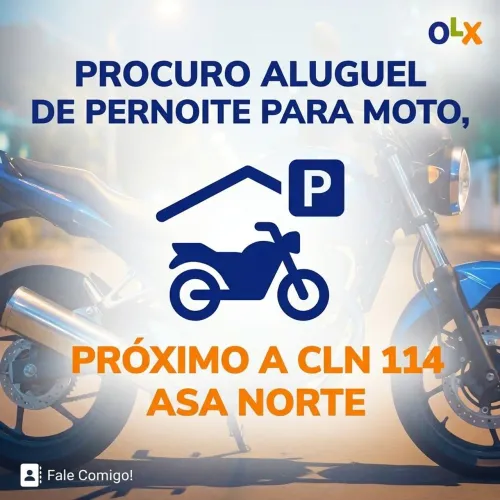 Procuro vaga para moto pernoite
