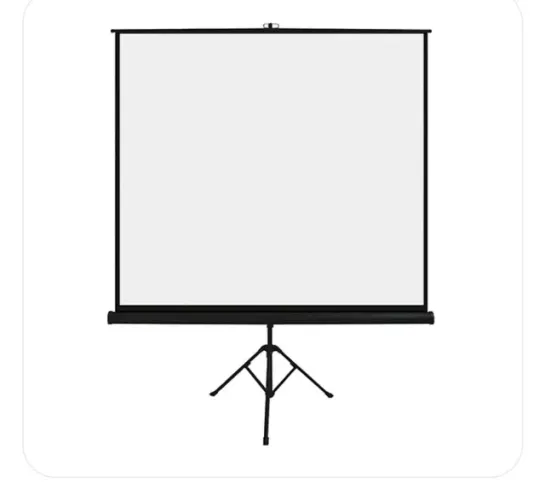 tela de projeção retrátil multilaser 1,80x1,80m