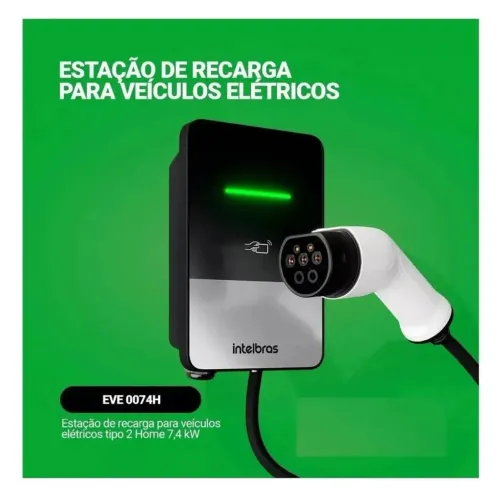 Estação de recarga 7.4 kW Tipo2 Intelbras home