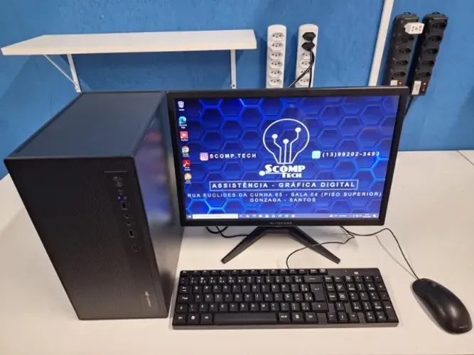 Pc Completo Core i5 - 8gb - Ssd 120gb + Monitor 19 + teclado e mouse - 10x no cartão