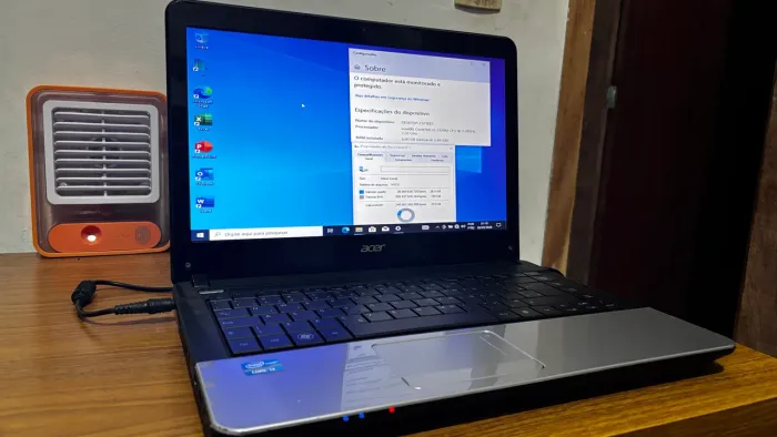 Notebook acer i3 2322 de 2.2 ghz pentim com ssd 240 c 6 gb ram  com Windows 10 e office