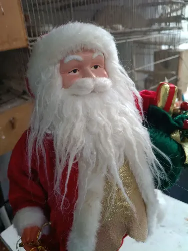 Representante do natal papai Noel aproveite compre agora não deixei pra dezembro