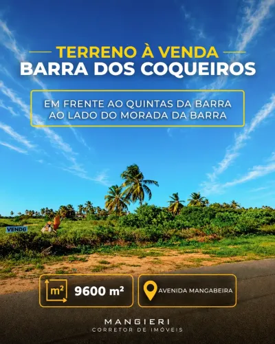 Terreno de 9.600m² à venda na Barra dos Coqueiros