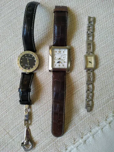 Relógios de grife(Bvlgari,Gess e Akium)