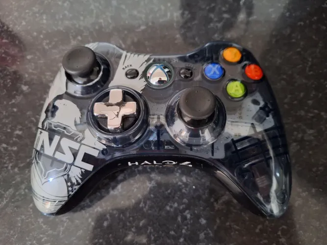 Controle xbox 360 edição halo unsc 