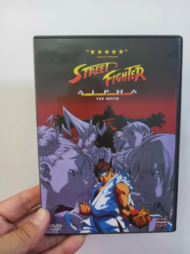 Capa DVD Street Fighter Alpha Original - Para Reaproveitar