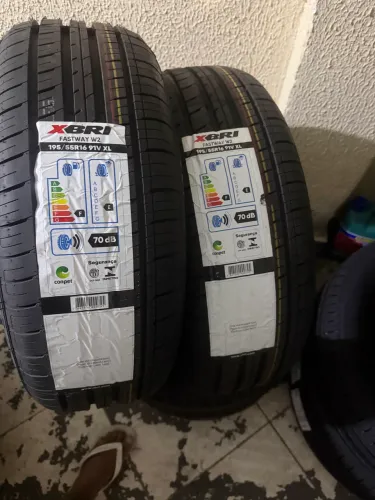 195/55/16 marca xbri Importado não é Remolde montagem grátis