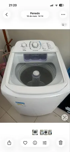Máquina de Lavar 12kg eletrolux
