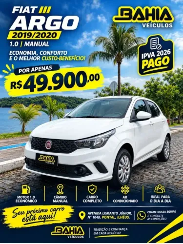 Fiat Argo 1.0 6V Flex. 2020