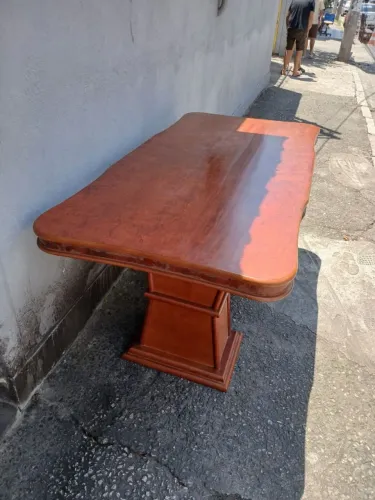 Mesa de madeira raiz de imbuia 6 lugares