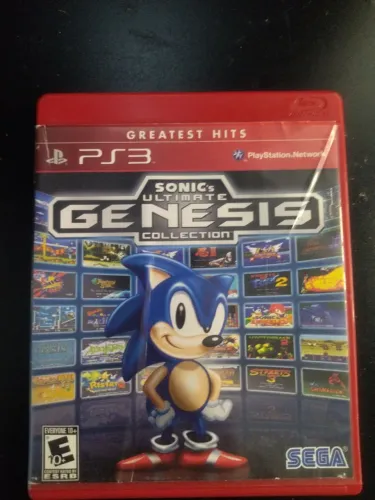 Jogo SONIC GENESIS COLLECTION RARO PS3 ORIGINAL MIDIA FISICA