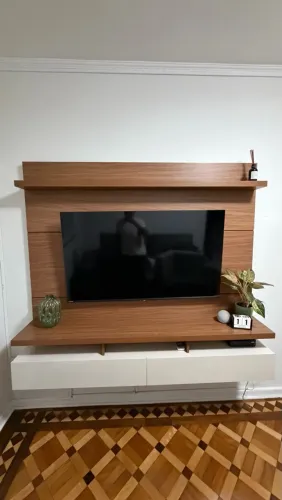 Painel para TV até 65 Polegadas 180CMX160CM 2 Portas Basculantes 2 Prateleiras