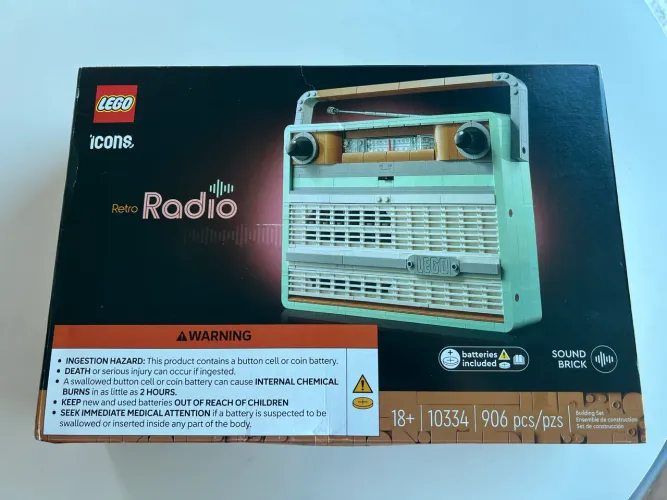 Lego Icons 10334 Retro Radio Lacrado