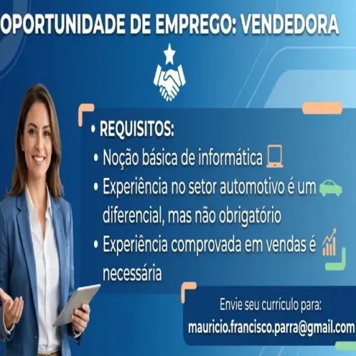 Vendedora com experiência.