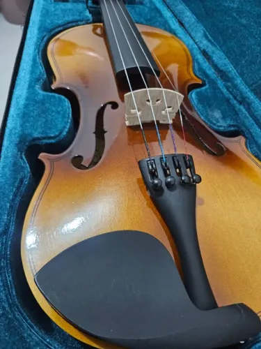 Violino 4/4 konig natural completo arco estojo breu 