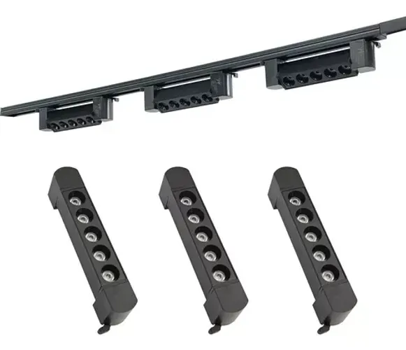 Kit Trilho Eletrificado com Luminárias Pontuais 10W | 1 Metro | Bivolt | A partir de R$ 89