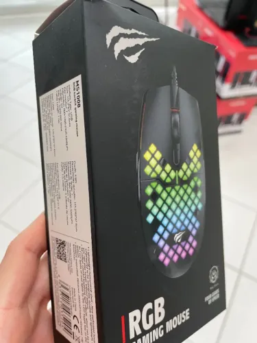 Mouse Gamer USB Havit MS1008 RGB 3200 DPI (produto novo!)