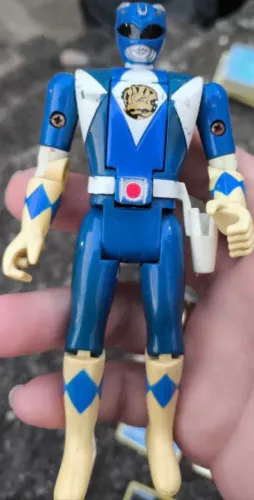 Boneco Ranger Azul (Billy) Mighty Morphin "Flip Head" 1993