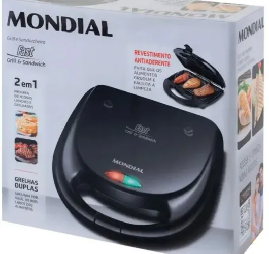 Grill e Sanduicheira Mondial