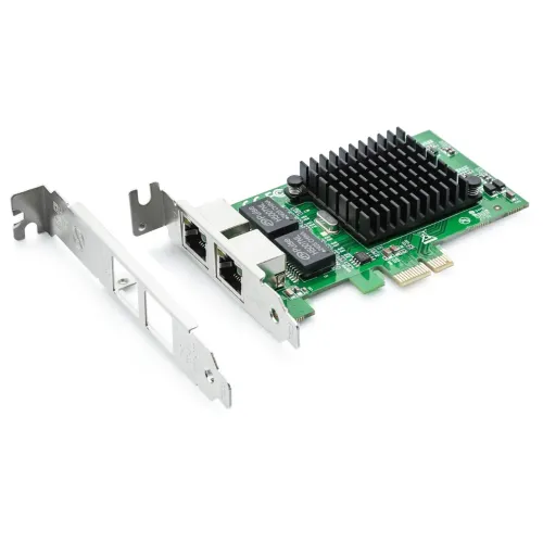 Placa de Rede Intel Gigabit Dual Port com adaptador Low Profile