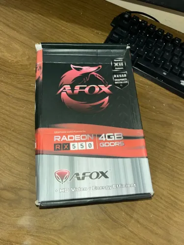 Placa De Vídeo Afox Radeon Rx550, 4gb, Gddr5, 128 Bits