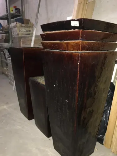 3 Vasos de Ceramica Vietnamitas Loeil