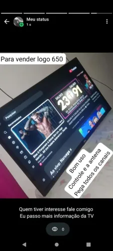 Vendo essa televisão valor 650 toda boa marca ACO deixe o seu número do WhatsApp