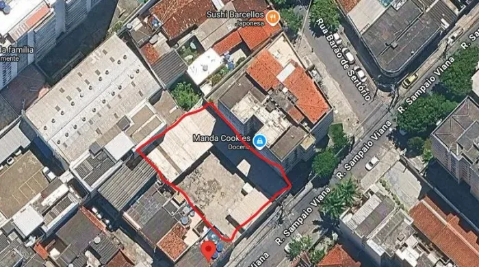 Terreno no Rio Comprido de 600 m2 - Esquina Rua do Bispo