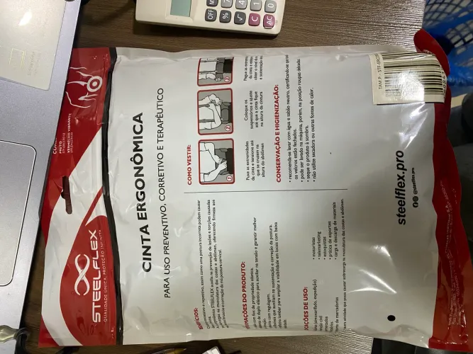 CINTA ERGONÔMICA PRETA STEELFLEX