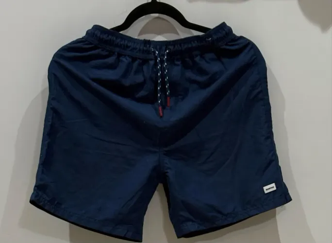SHORT BERMUDA TACTEL FUZARKA RENNER AZUL MARINHO TAM 13-14 ANOS - NOVO