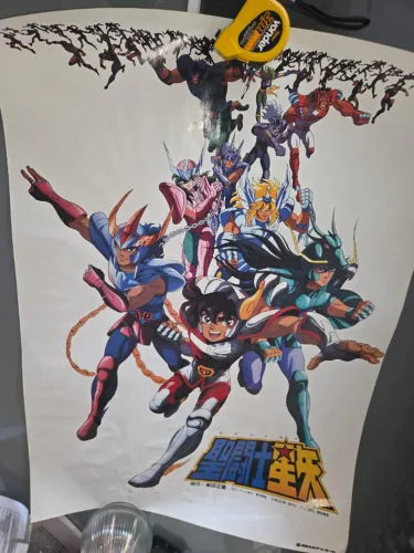 Pôster Japonês Oficial da Estreia do Anime Saint Seiya (Os Cavaleiros do Zodíaco) 1986