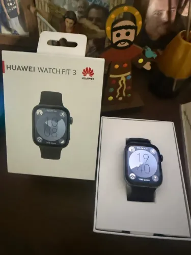 Huawei Watch Fit 3 completo na caixa impecável 