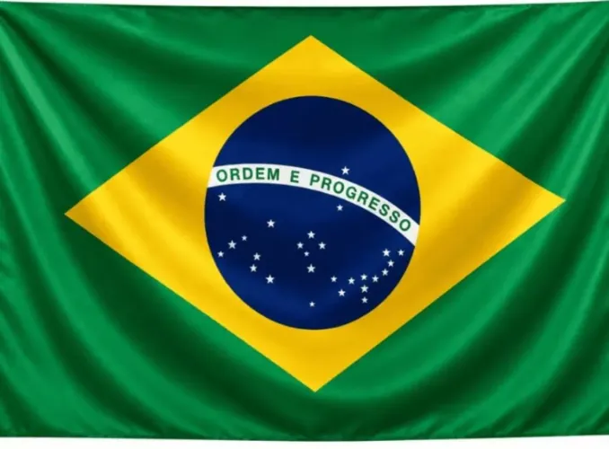 Lote com 10 bandeiras do Brasil 1,50x90